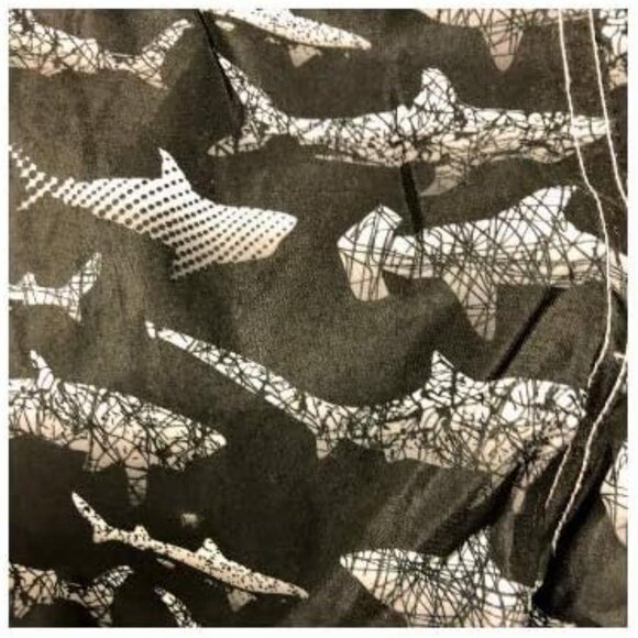 Toddler Boys SwimmingTrunks - Shark Pattern, Size 3T - Picture 2 of 3